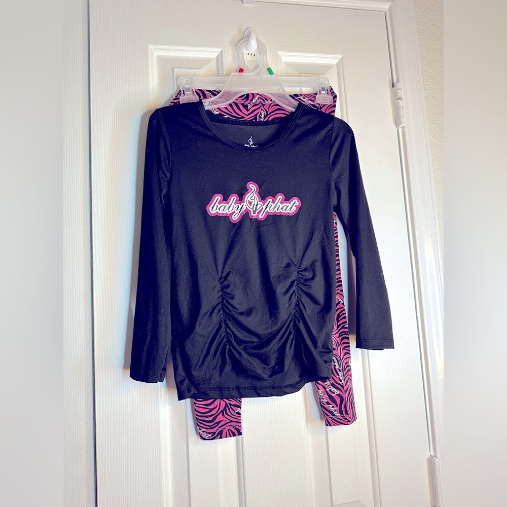 Baby phat set shirt 8/10 pants sz 6/7